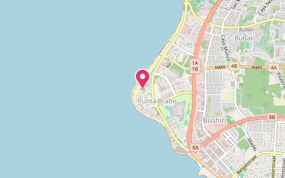 Kartenausschnitt: Lage von Bucuti & Tara Beach Resort - Adults only