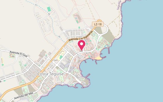 Kartenausschnitt: Lage von Hotel H10 Suites Lanzarote Gardens