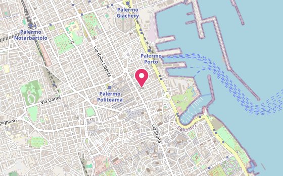 Kartenausschnitt: Lage von Hotel Mercure Palermo Centro