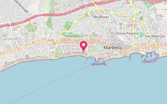 Kartenausschnitt: Lage von Puerto Azul Marbella