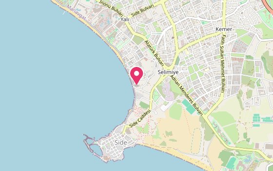 Kartenausschnitt: Lage von Sunprime Dogan Side Beach