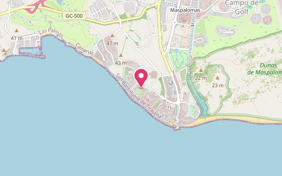 Kartenausschnitt: Lage von Hotel Riu Gran Canaria