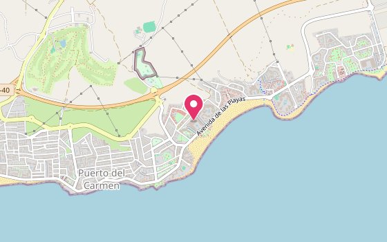 Kartenausschnitt: Lage von Hotel Riu Paraiso Lanzarote