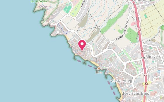 Kartenausschnitt: Lage von Hotel Riu Palace Tenerife
