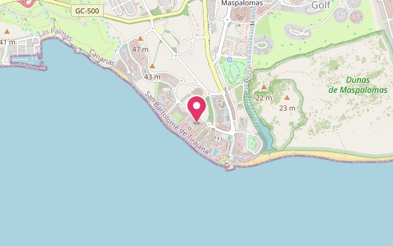 Kartenausschnitt: Lage von Hotel Riu Palace Meloneras