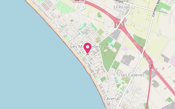 Kartenausschnitt: Lage von Hotel Riu Concordia