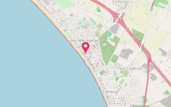 Kartenausschnitt: Lage von Hotel Riu San Francisco - Adults only