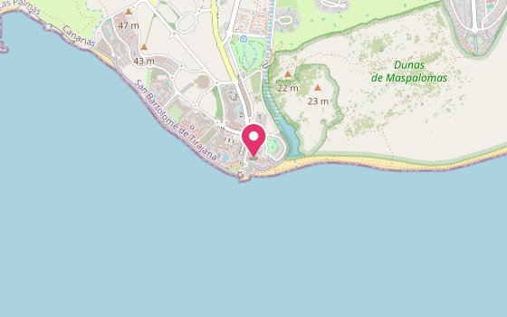 Kartenausschnitt: Lage von Hotel Riu Palace Oasis