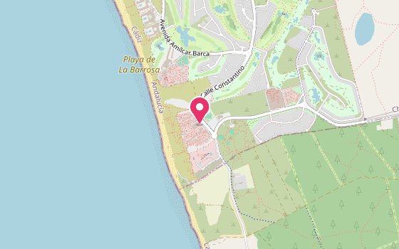 Kartenausschnitt: Lage von Hotel Riu Chiclana