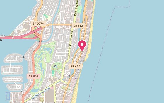 Kartenausschnitt: Lage von Hotel Riu Plaza Miami Beach
