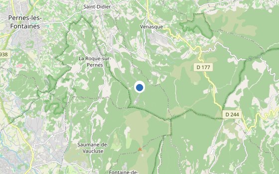 Kartenausschnitt mit den Hotels des Reiseziels
